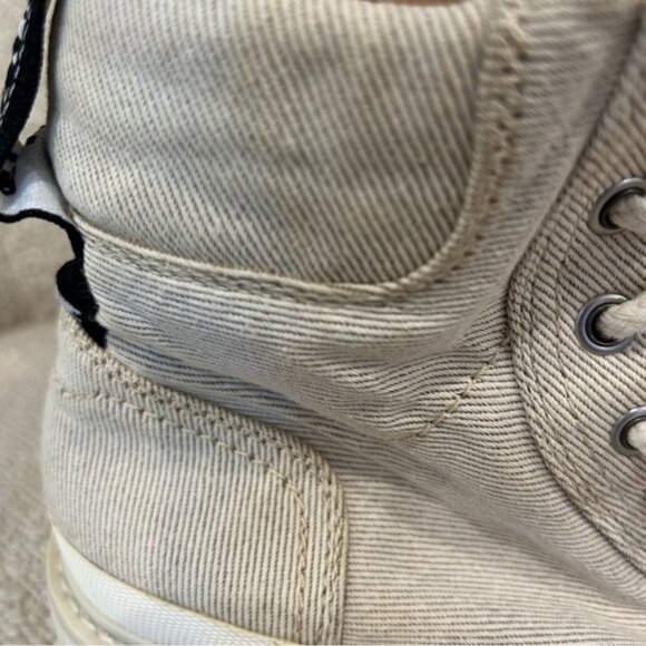 G-Star Women’s Aefon Lace Up Combat Boots Beige Ecru - Picture 7 of 11